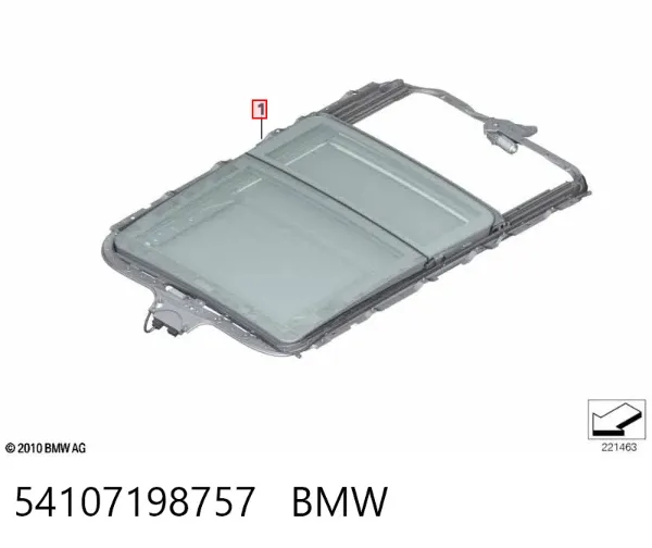 Люк в зборі 54107198757 BMW