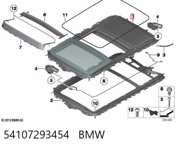 Люк в зборі 54107293454 BMW