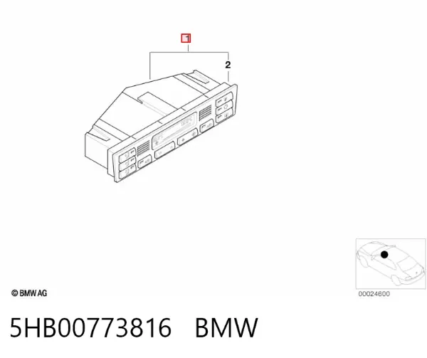 Блок управління кондиціонером BMW 3 E46
