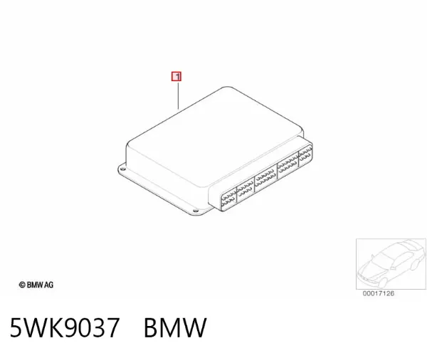Електронний блок керування двигуном 5WK9037 BMW