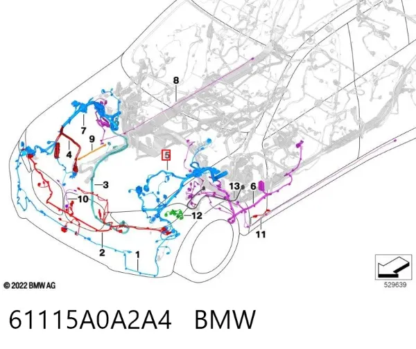  61115A0A2A4 BMW