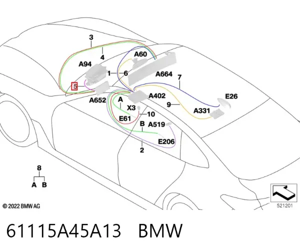  61115A45A13 BMW