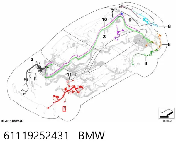  61119252431 BMW