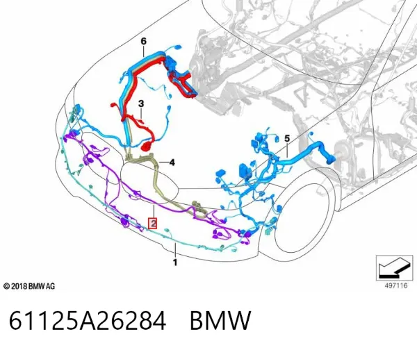  61125A26284 BMW