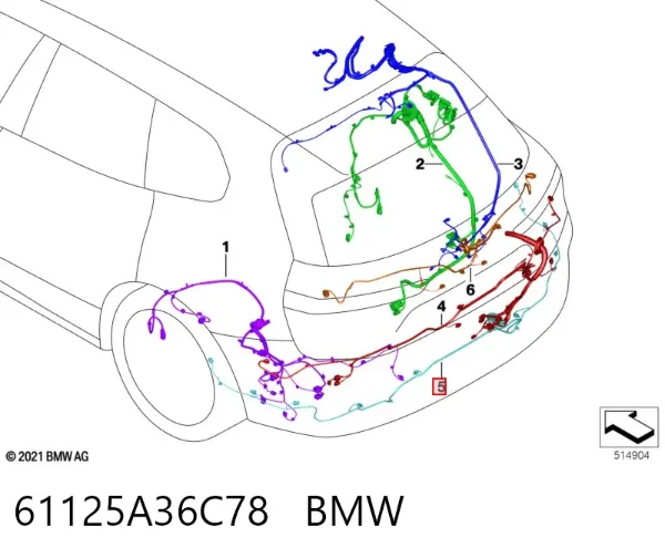  61125A36C78 BMW