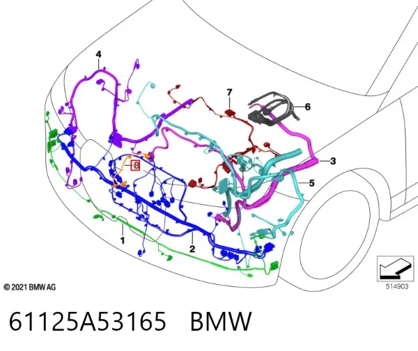  61125A53165 BMW