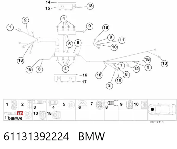  61131392224 BMW