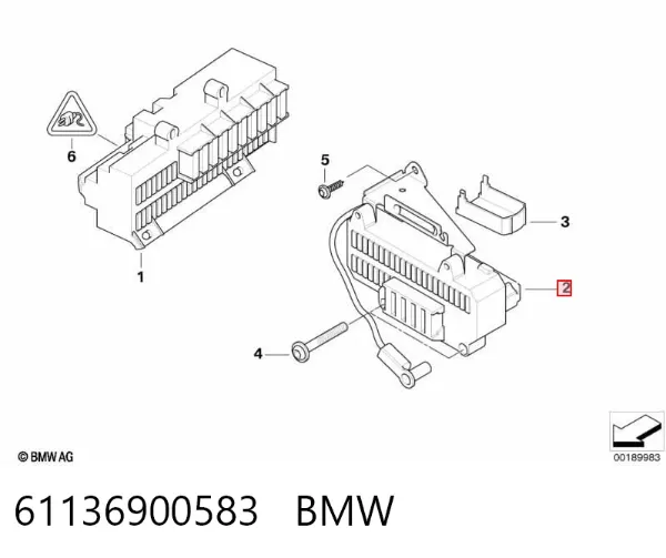 Блок запобіжників BMW 7 E65, E66, E67