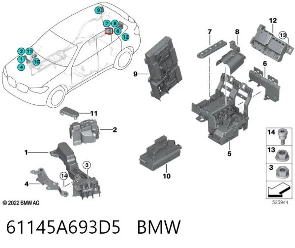  61145A693D5 BMW