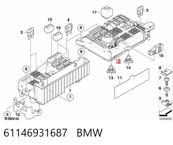 Блок запобіжників BMW X6 E71