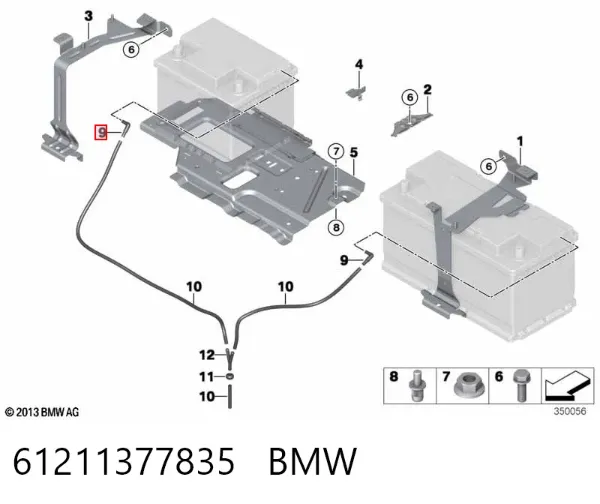 Акумуляторна батарея, АКБ 61211377835 BMW