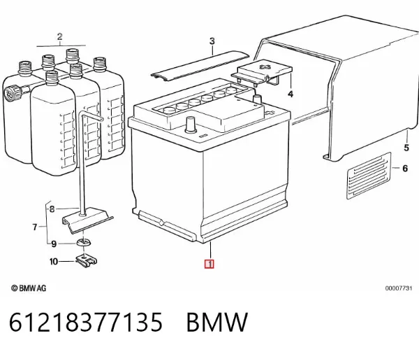 Акумуляторна батарея, АКБ 61218377135 BMW