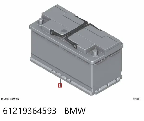 Акумуляторна батарея, АКБ 61219364593 BMW