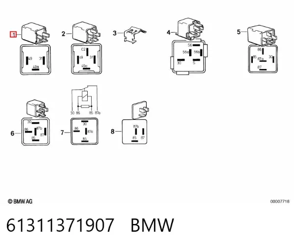 Реле поворотів 61311371907 BMW