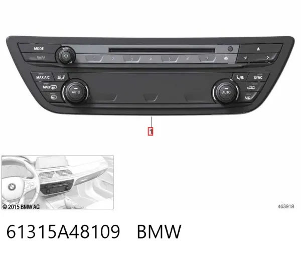 Блок управління кондиціонером 61315A48109 BMW