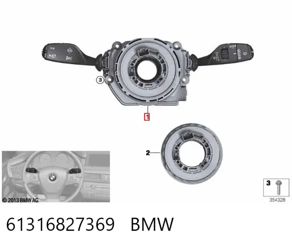 Підрульовий перемикач 61316827369 BMW