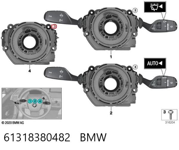 Шлейф керма BMW X5 E53
