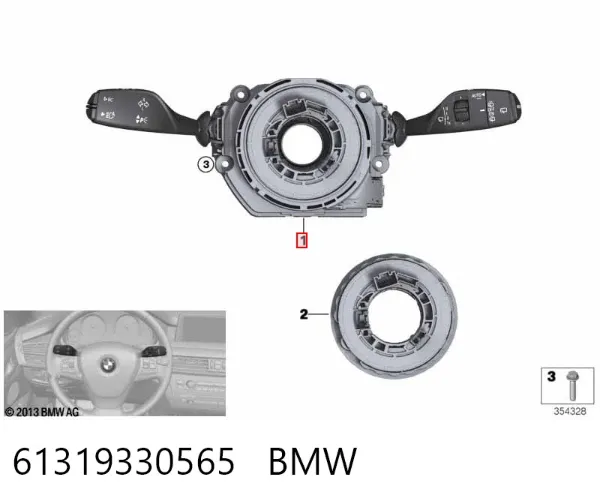 Підрульовий перемикач 61319330565 BMW