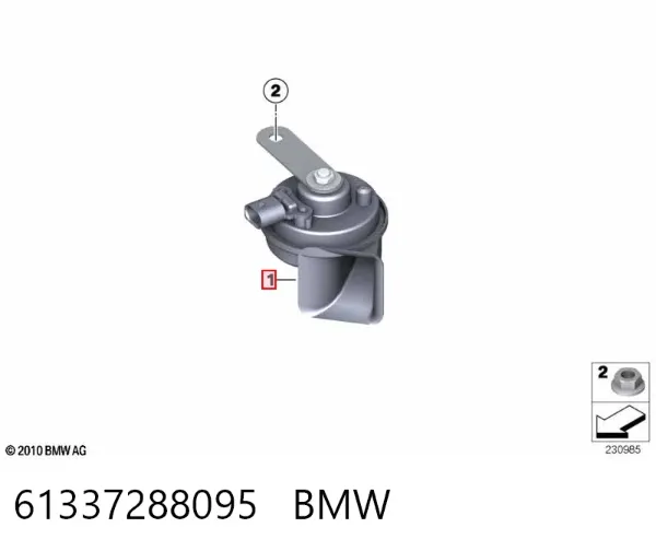 Сигнал звуковий (клаксон) 61337288095 BMW