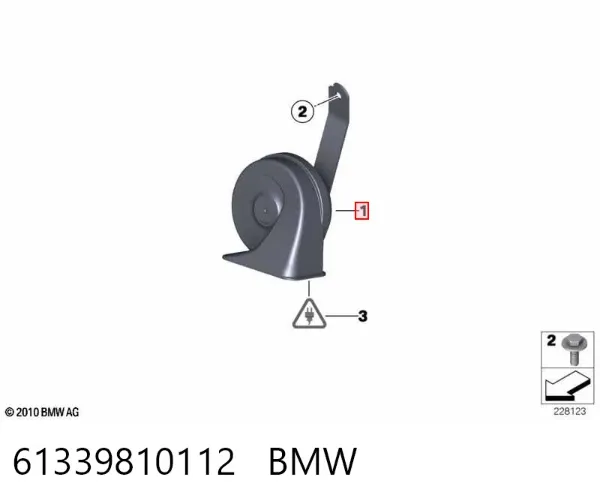 Сигнал звуковий (клаксон) 61339810112 BMW