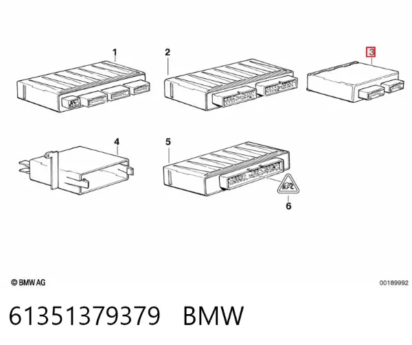 Блок комфорту BMW 5 E34