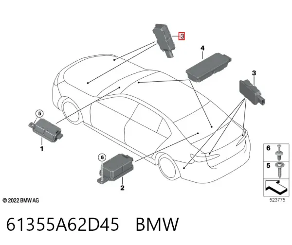  61355A62D45 BMW