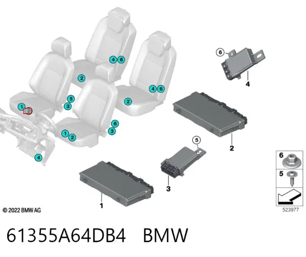  61355A64DB4 BMW