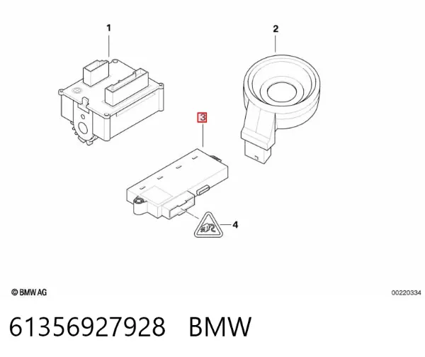 Блок комфорту 61356927928 BMW