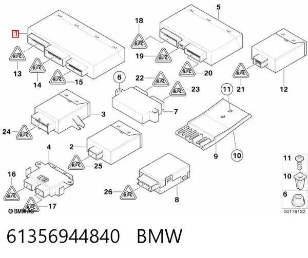Блок комфорту 61356944840 BMW