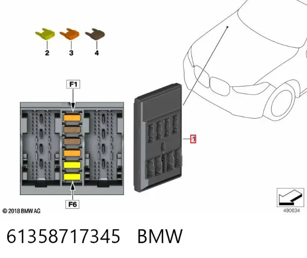  61358717345 BMW