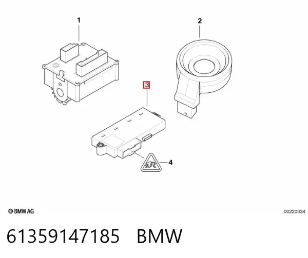Блок комфорту 61359147185 BMW