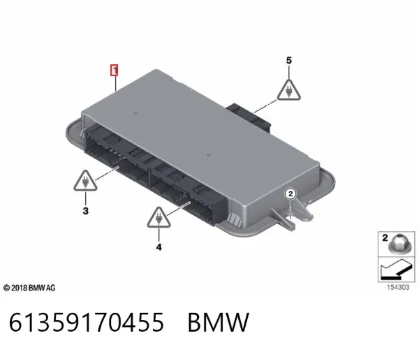 Модуль керування (ЕБУ) світлом фар 61359170455 BMW