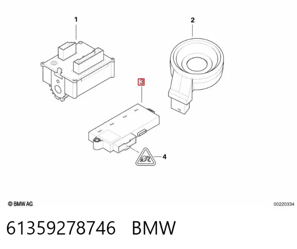 Блок комфорту 61359278746 BMW