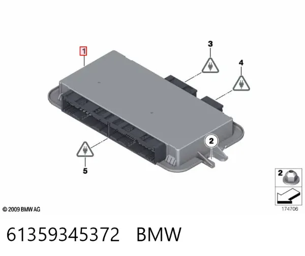 Блок комфорту 61359345372 BMW