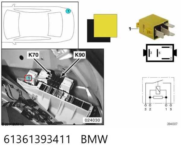  61361393411 BMW