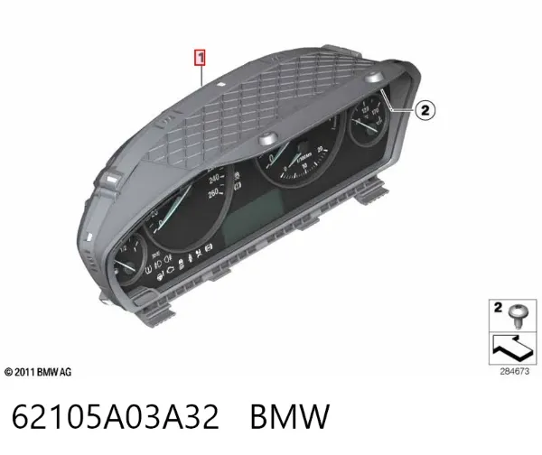 Приладова дошка-щиток приладів 62106847246 BMW