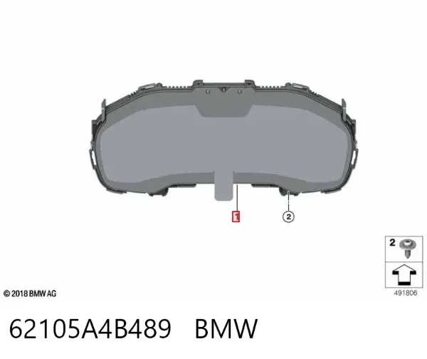 Приладова дошка-щиток приладів 62105A4B489 BMW