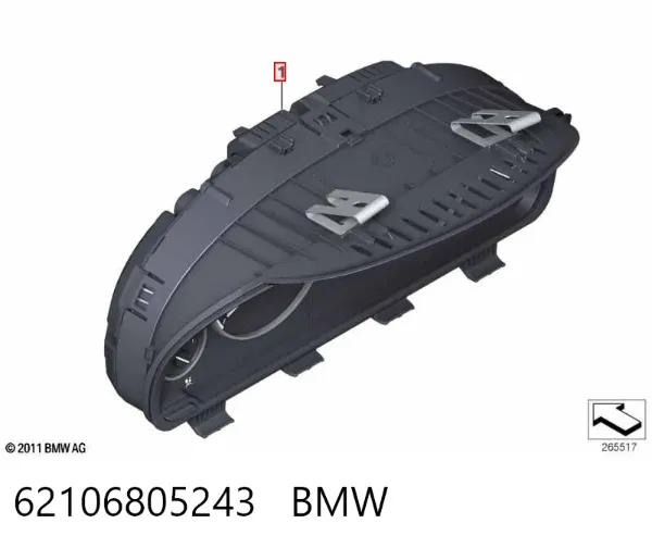 Приладова дошка-щиток приладів 62106805243 BMW