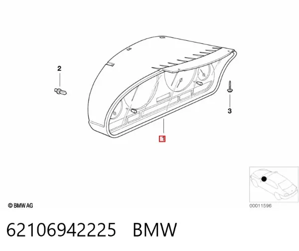 Приладова дошка-щиток приладів 62106942225 BMW