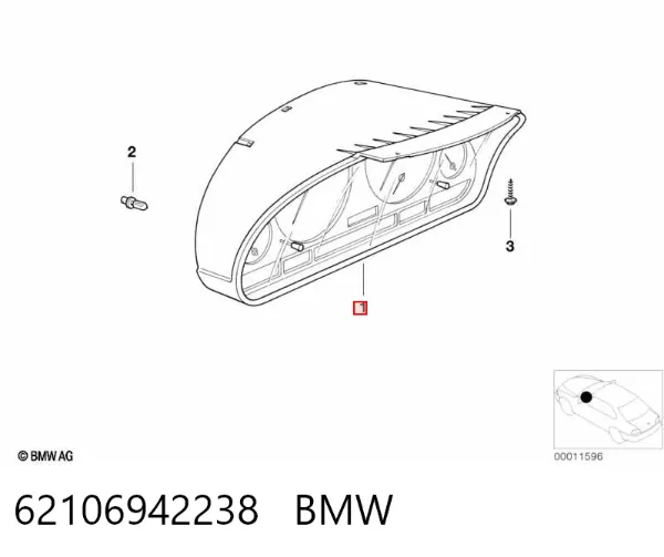 Приладова дошка-щиток приладів 62106942238 BMW