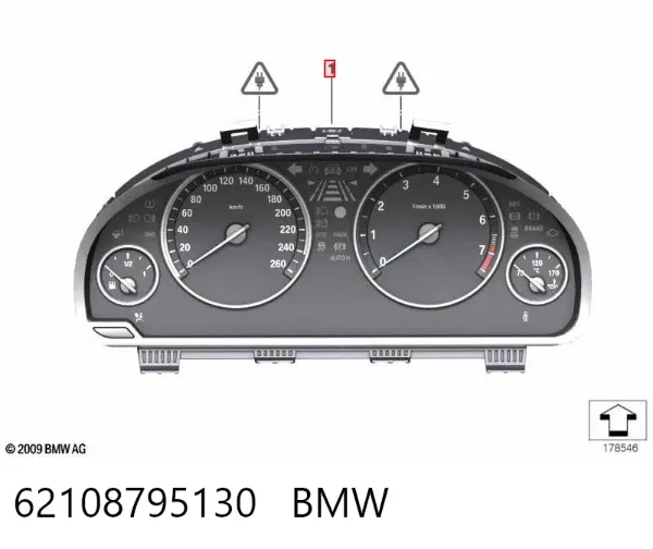Приладова дошка-щиток приладів 62108795130 BMW