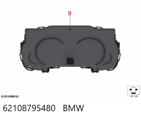 Приладова дошка-щиток приладів 62108795480 BMW