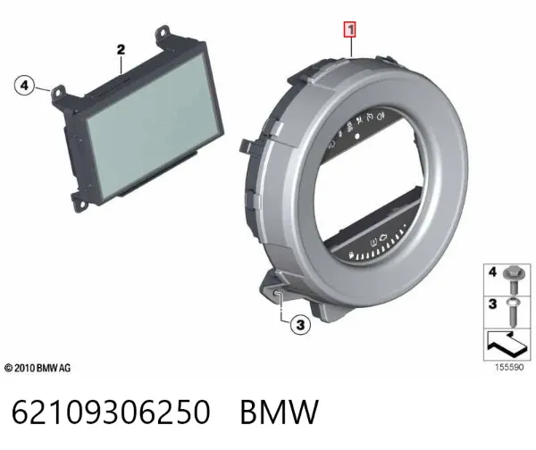 Приладова дошка-щиток приладів 62109306250 BMW