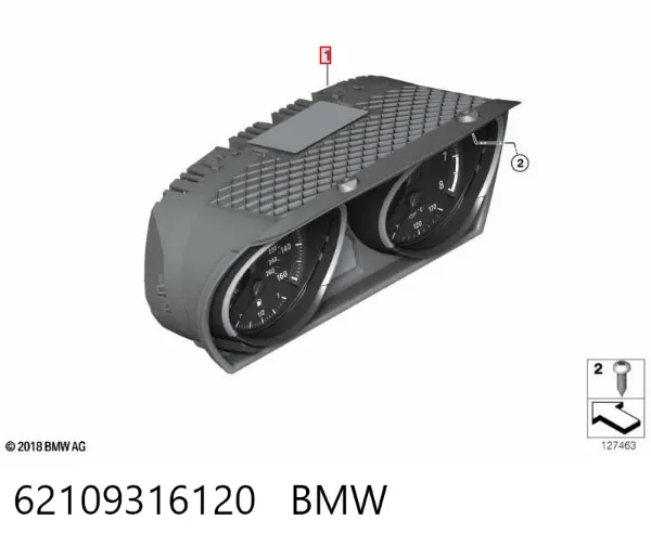 Приладова дошка-щиток приладів 62109316120 BMW