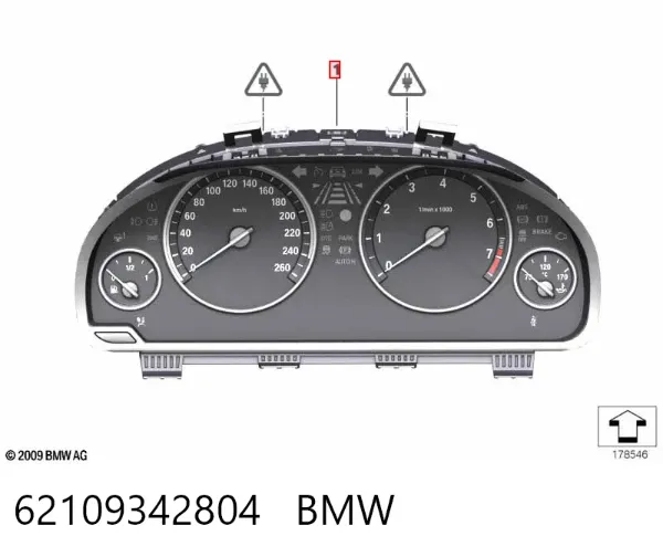Приладова дошка-щиток приладів 62109342804 BMW