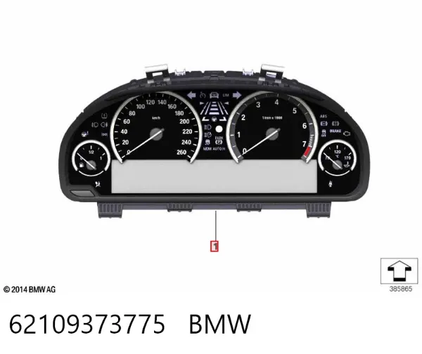 Приладова дошка-щиток приладів 62109373775 BMW