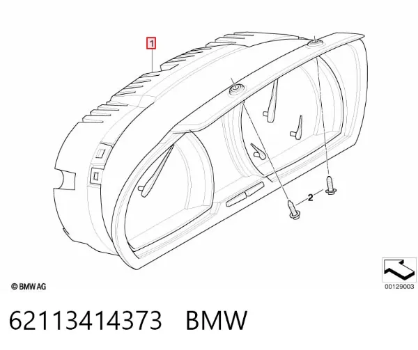 Приладова дошка-щиток приладів 62113414373 BMW