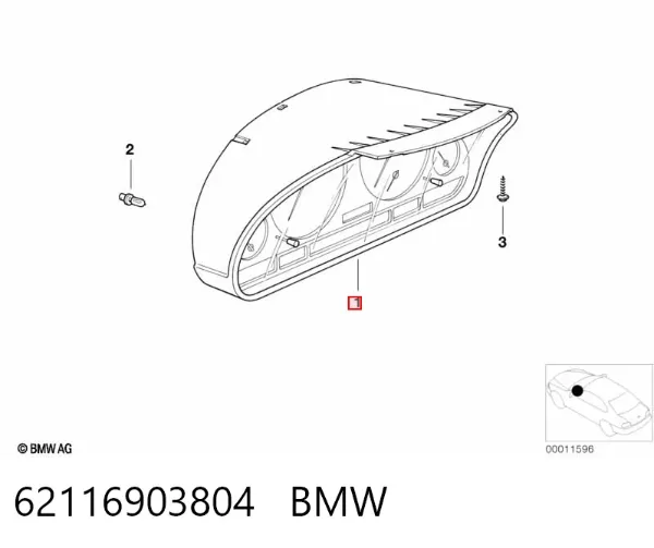 Приладова дошка-щиток приладів 62116903804 BMW