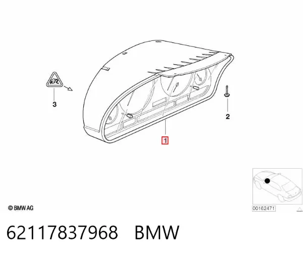 Приладова дошка-щиток приладів 62117837968 BMW