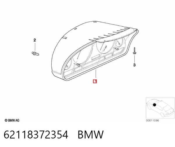 Приладова дошка-щиток приладів 62118372354 BMW